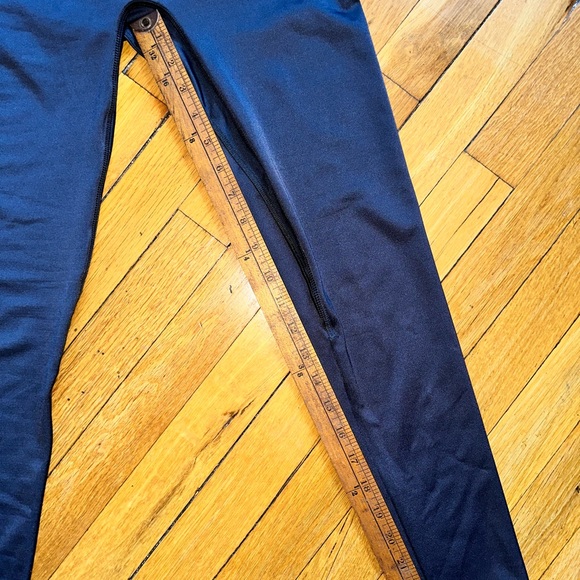 K Deer Ankle Slate Grey Leggings Size Medium Mid Rise High Waisted - Picture 5 of 8